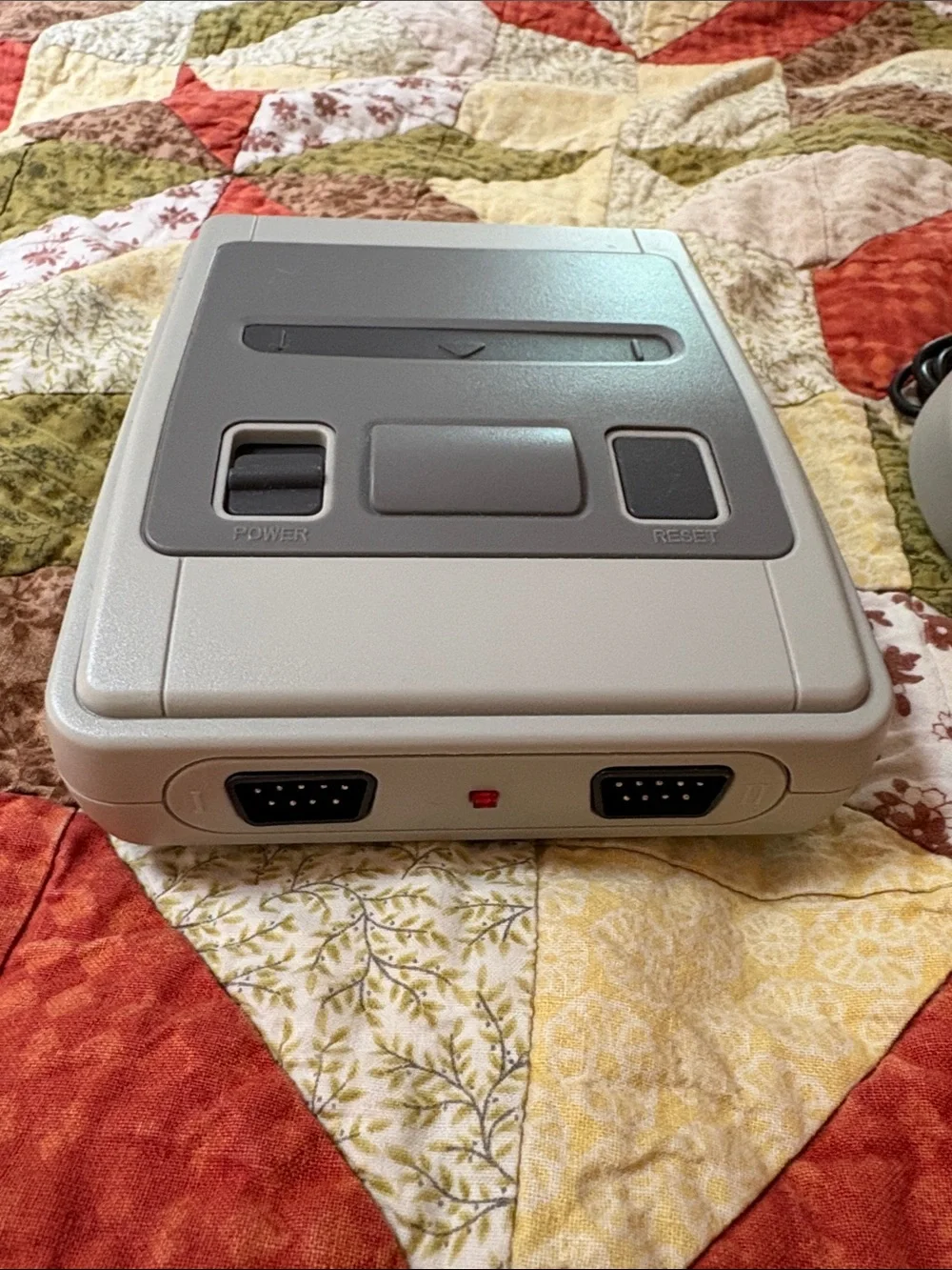 Classic Retro-Style Mini Console with Gray Controllers